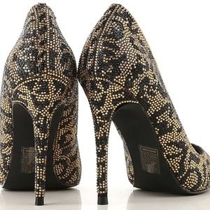 Sold*Steve Madden Daisie Rhinestone Leopard Pumps